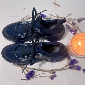 Dior Depp blu D Connect Neoprene Leather Sneakers Side LS 39 Made in Italy 🇮🇹